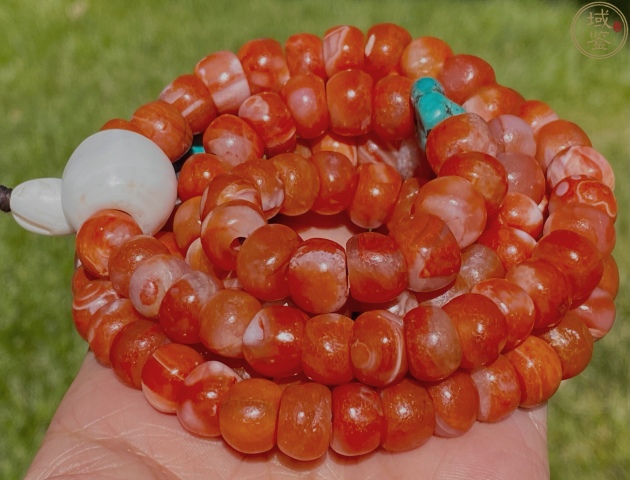 古玩玉器精品天然保山南紅柿子紅手串佛珠110顆拍賣,當(dāng)前價格2900元