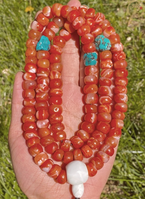 古玩玉器精品天然保山南紅柿子紅手串佛珠110顆拍賣,當(dāng)前價格2900元