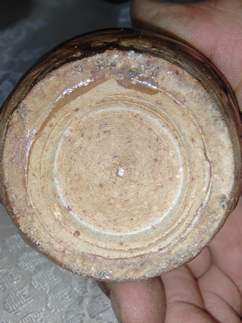 古玩陶瓷磁州窯窯變黑釉雞心罐拍賣，當前價格4200元