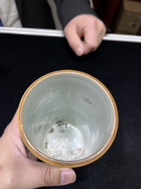 古玩陶瓷清.順治青花花鳥紋文房筆筒拍賣,當前價格85000元