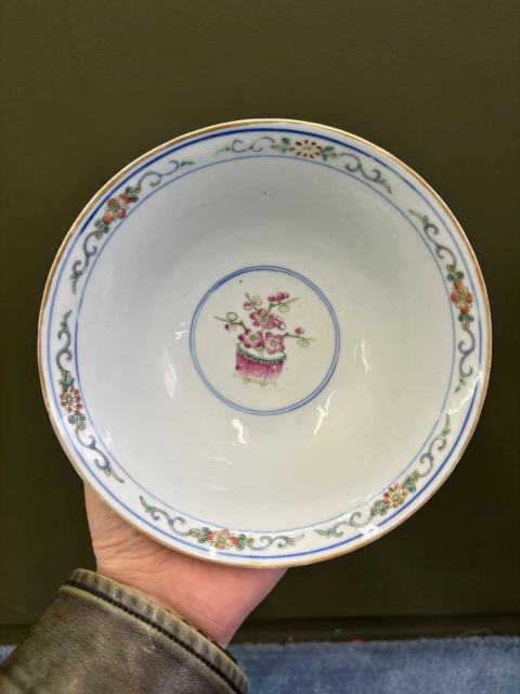 古玩陶瓷粉彩雉雞牡丹圖撇口碗拍賣，當前價格4800元