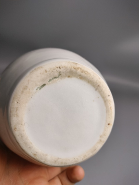 古玩陶瓷清末白釉三系執壺拍賣，當前價格298元