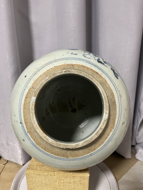 古玩陶瓷清早期青花山水人物紋蓋罐拍賣，當前價格1888元