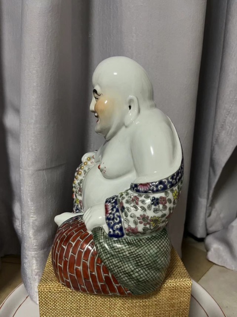 古玩陶瓷彌勒佛塑像拍賣，當前價格1380元