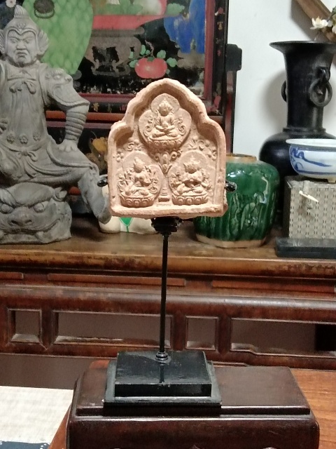 古玩陶瓷清代擦擦佛像拍賣,當前價格2200元