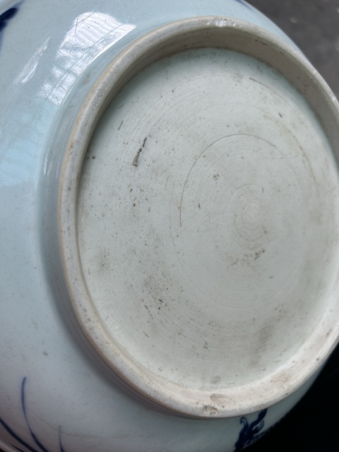 古玩陶瓷雍正過墻龍紋盤拍賣,當前價格6500元