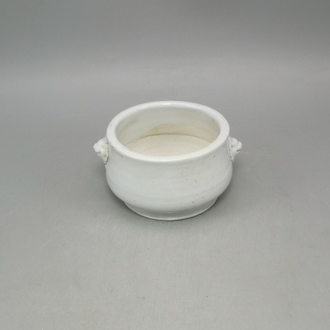 古玩陶瓷清.德化窯白釉獸耳爐拍賣，當前價格2980元