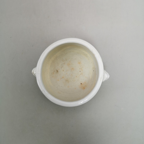 古玩陶瓷清.德化窯白釉獸耳爐拍賣，當前價格2980元
