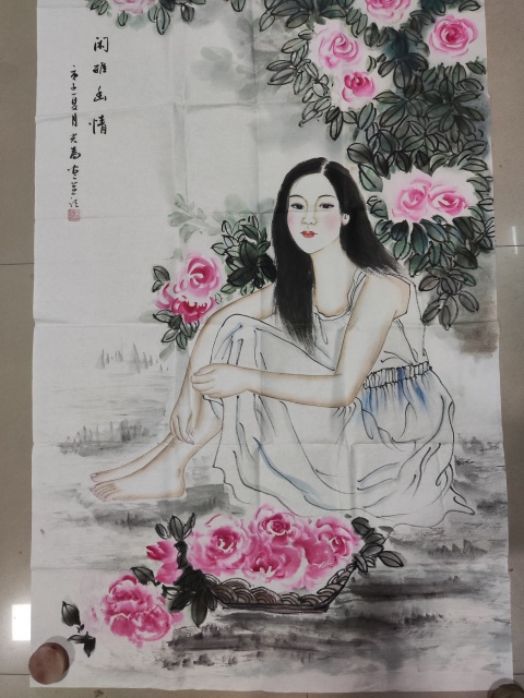 古玩字畫中美協名家黃光為 閑雅幽情拍賣,當前價格368元