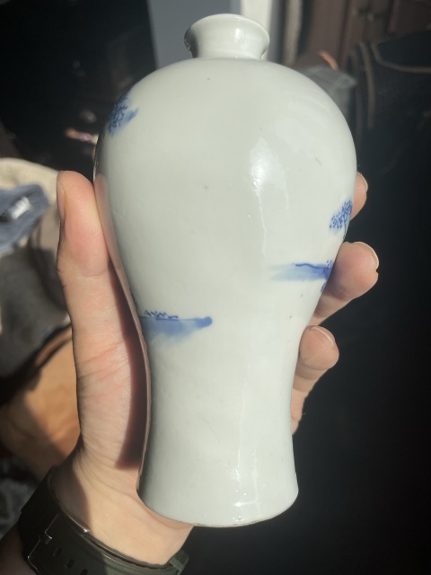 古玩陶瓷光緒青花梅瓶拍賣，當前價格15000元