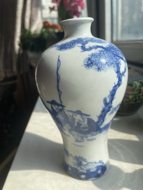古玩陶瓷光緒青花梅瓶拍賣，當前價格15000元