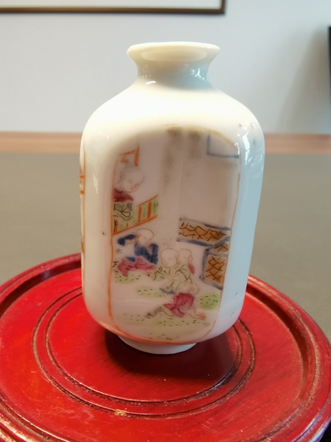 古玩陶瓷粉彩嬰戲圖四方鼻煙壺拍賣,當前價格2680元