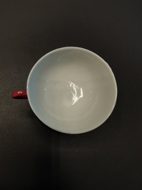 古玩陶瓷大清光緒年製官窯款胭脂紅粉彩花卉紋茶杯拍賣，當前價格1888元