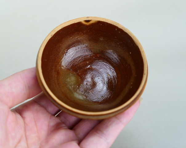 古玩陶瓷明.紫金釉束口盞拍賣，當前價格980元