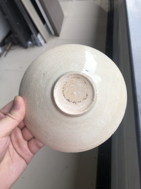 古玩陶瓷青白釉刻花斗笠碗拍賣，當前價格999元