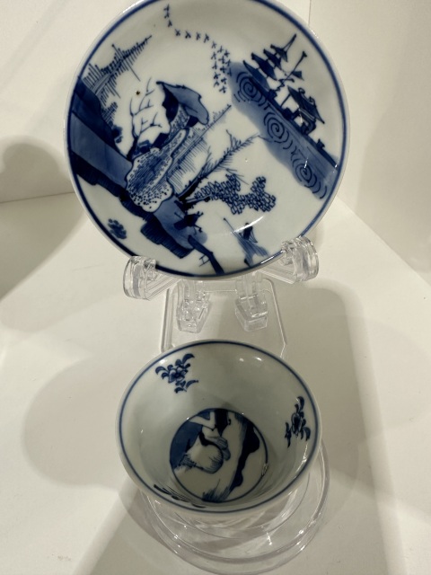 古玩陶瓷山水紋青花盤拍賣,當(dāng)前價格1980元