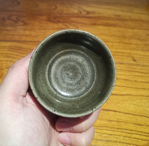 古玩陶瓷宋元青釉盞（茶器）拍賣(mài)，當(dāng)前價(jià)格136元