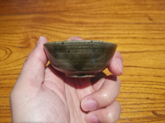 古玩陶瓷宋元青釉盞（茶器）拍賣(mài)，當(dāng)前價(jià)格136元