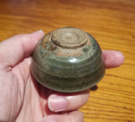 古玩陶瓷宋元青釉盞（茶器）拍賣(mài)，當(dāng)前價(jià)格136元