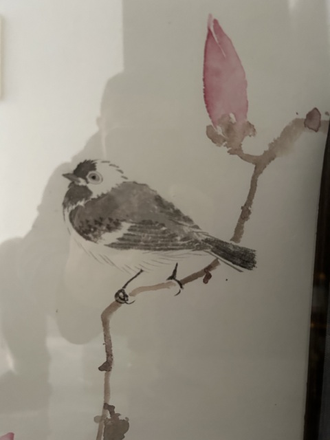 古玩字畫王克《花鳥圖》帶框包郵拍賣，當前價格980元