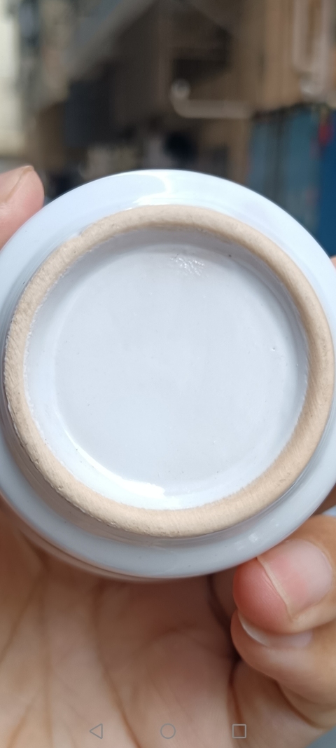 古玩陶瓷清末民初，白釉唇口杯拍賣，當前價格100元