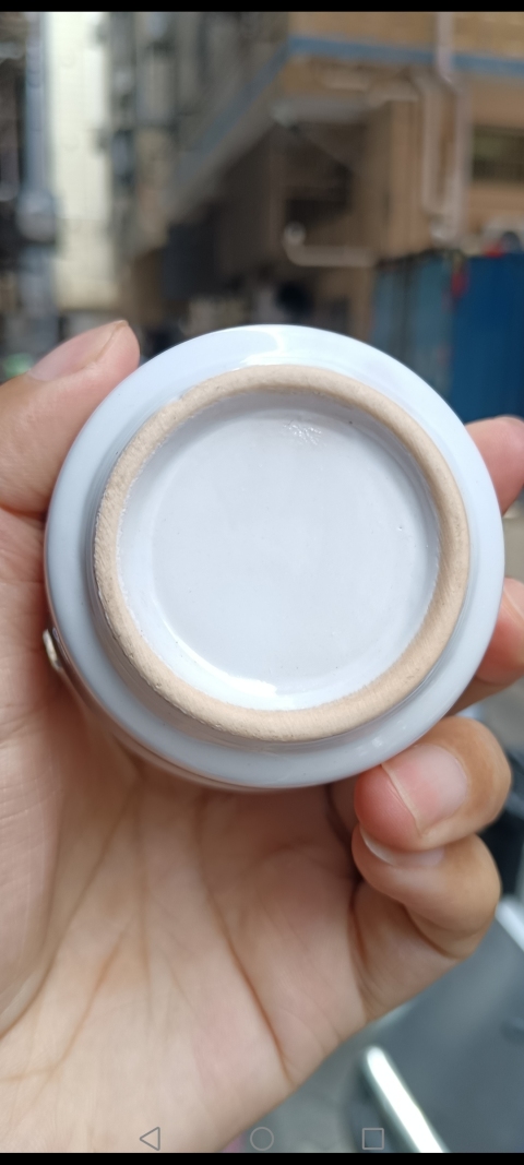 古玩陶瓷清末民初，白釉唇口杯拍賣，當前價格100元