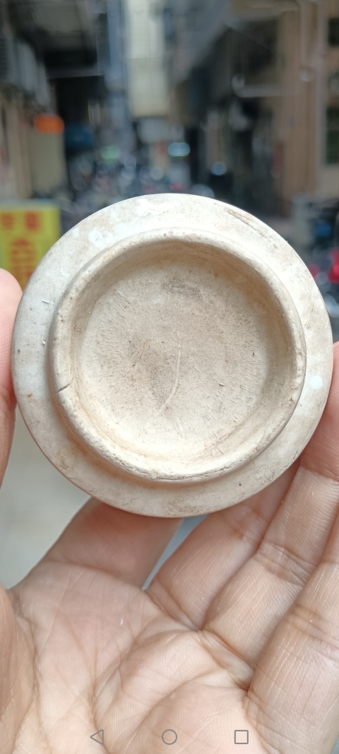 古玩陶瓷清代~白釉綠彩文字杯拍賣,當前價格1980元