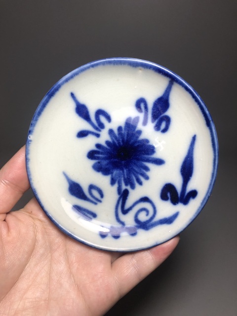 古玩陶瓷(清晚期)青花花卉紋高足盤拍賣,當(dāng)前價(jià)格0元
