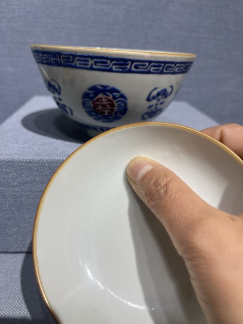 古玩陶瓷乾隆料彩蓋碗拍賣,當前價格12000元