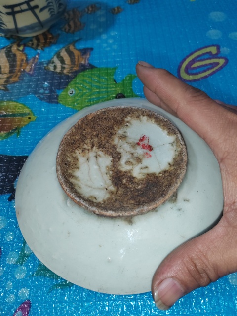 古玩陶瓷青花花卉紋盤拍賣，當前價格199元
