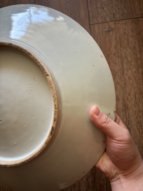 古玩陶瓷廣彩人物故事紋盤拍賣，當(dāng)前價(jià)格3500元