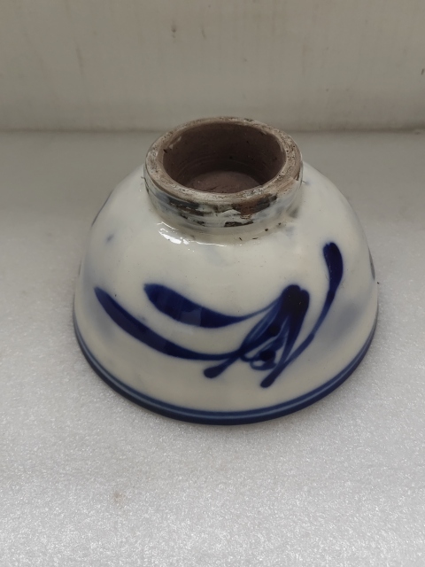 古玩陶瓷青花花卉紋茶碗拍賣,當(dāng)前價格480元