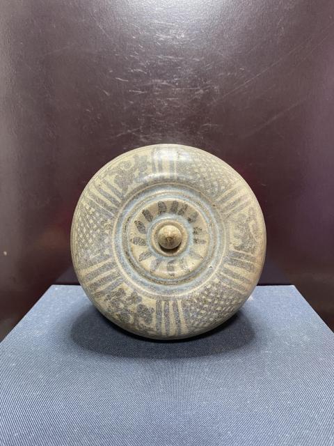 古玩陶瓷元,青花蓋罐拍賣,當(dāng)前價(jià)格6500元