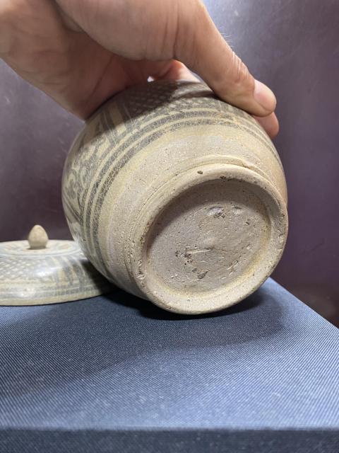 古玩陶瓷元,青花蓋罐拍賣,當(dāng)前價(jià)格6500元