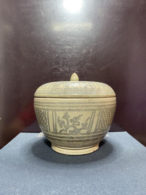 古玩陶瓷元,青花蓋罐拍賣,當(dāng)前價(jià)格6500元