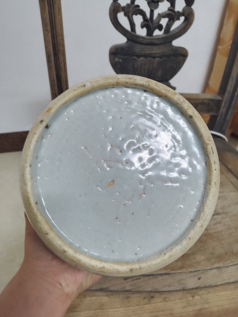 古玩陶瓷花卉紋青花罐拍賣,當前價格508元