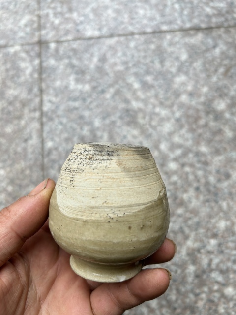 古玩陶瓷影青罐拍賣，當前價格222元