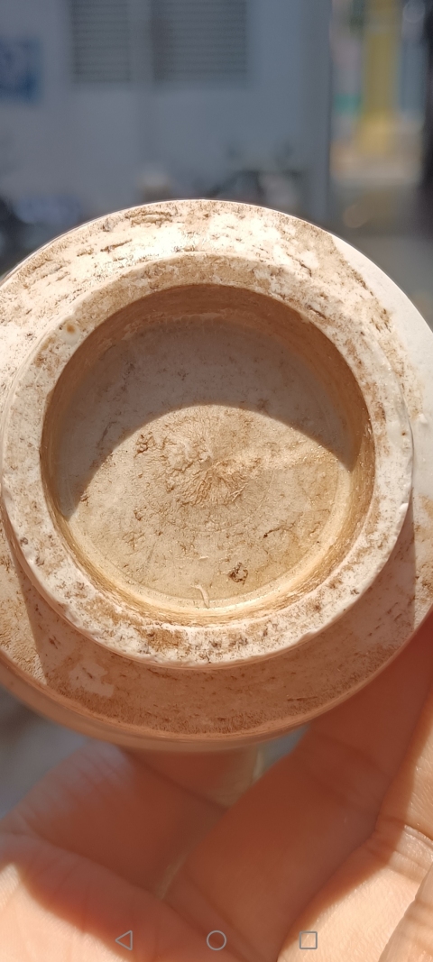 古玩陶瓷明 白釉綠彩文字杯拍賣，當前價格100元