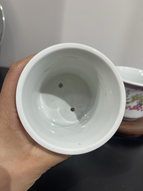 古玩陶瓷粉彩八寶紋菖蒲盆拍賣，當前價格6500元