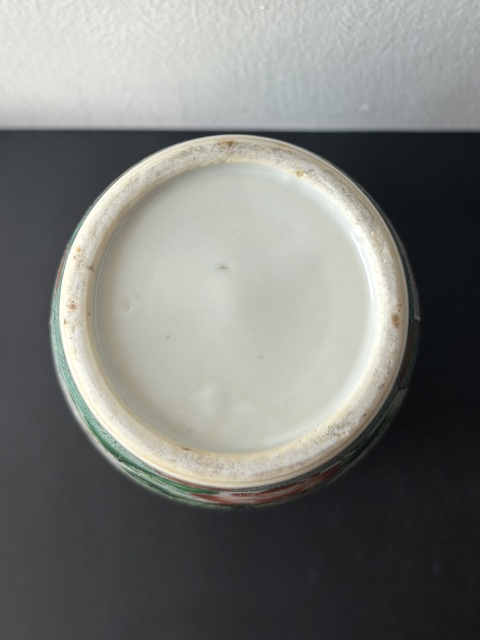 古玩陶瓷晚清光緒·五彩開窗四季花卉紋蘿卜/萊菔罐拍賣，當前價格6500元