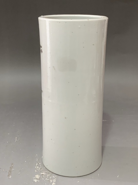 古玩陶瓷人物紋帽筒拍賣，當前價格1880元