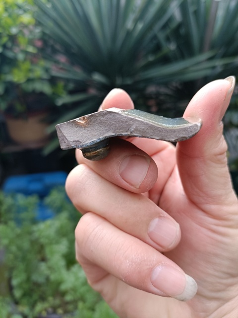 古玩陶瓷精品宋末金初鈞窯天藍釉標本拍賣，當前價格298元