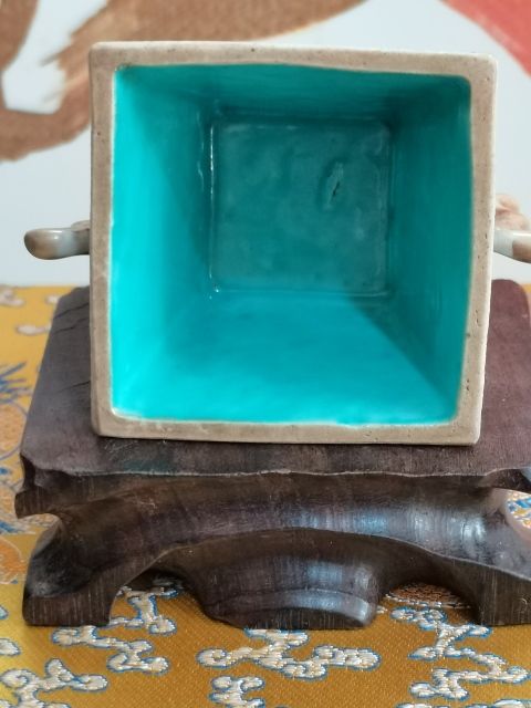 古玩陶瓷粉彩人物故事紋四方斗杯拍賣(mài)，當(dāng)前價(jià)格13800元