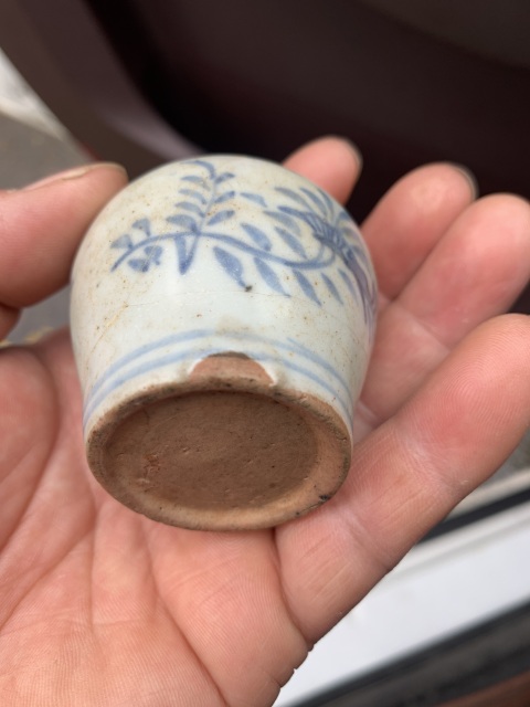 古玩陶瓷花卉紋青花罐拍賣，當前價格900元