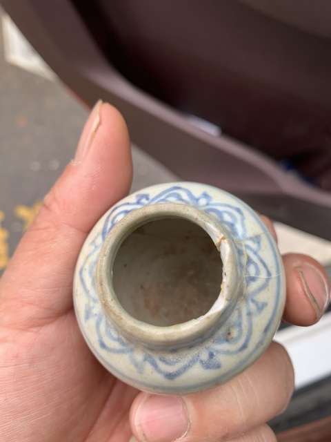 古玩陶瓷花卉紋青花罐拍賣，當前價格900元