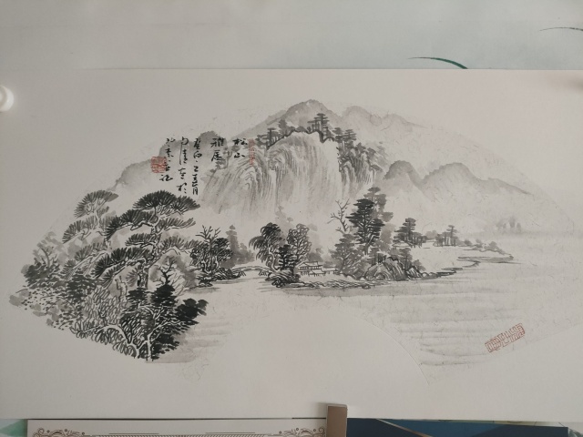 趙自清展覽原作山水畫松山雅居拍賣，當前價格560元