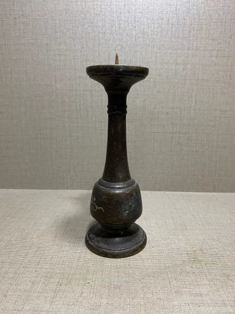 古玩雜項銅燭臺拍賣,當前價格288元