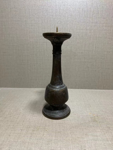 古玩雜項銅燭臺拍賣,當前價格288元