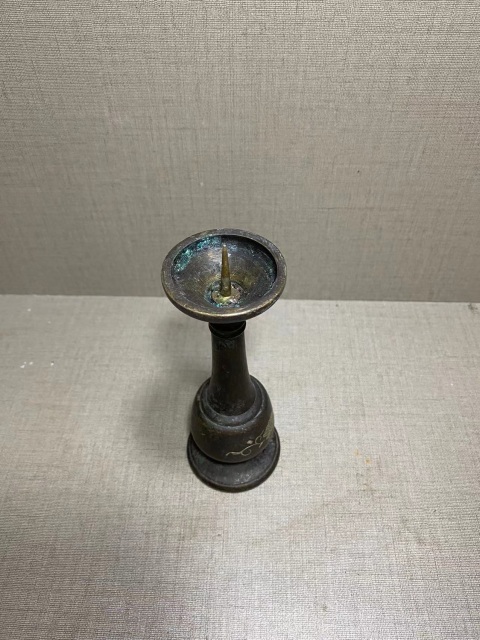 古玩雜項銅燭臺拍賣,當前價格288元