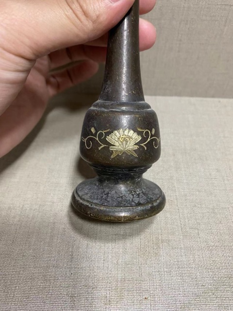 古玩雜項銅燭臺拍賣,當前價格288元